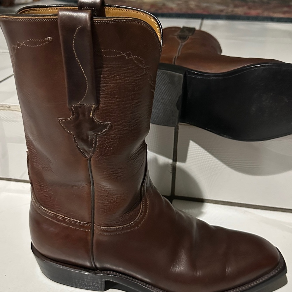 Lucchese Rich Brown Western Boots